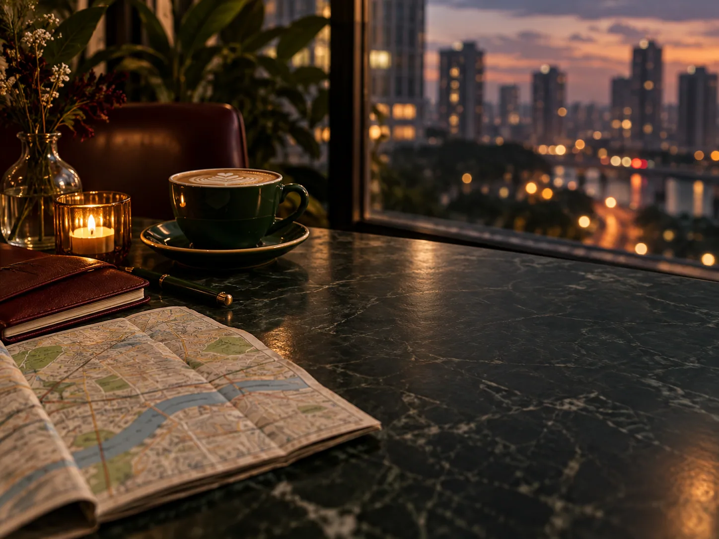 AI-created editorial background for A 6.3-inch screen