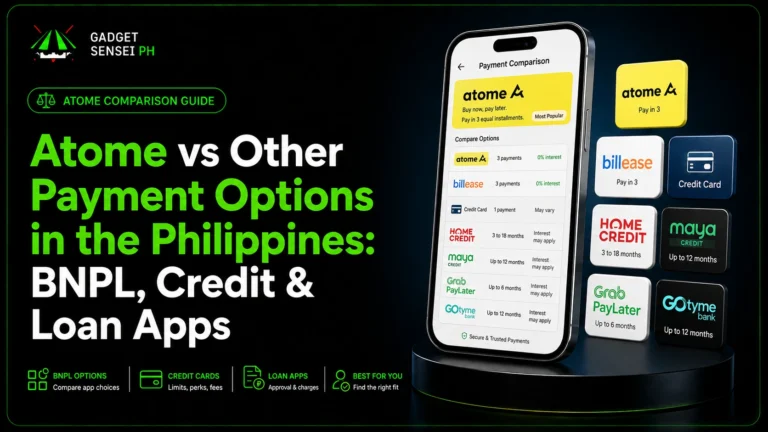 Atome vs Other Payment Options in the Philippines BNPL, Credit & Loan Apps