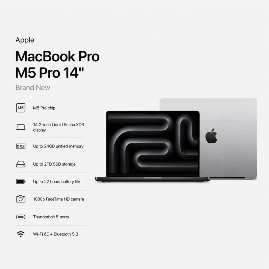 MacBook Pro M5 Pro 14 (Brand New)
