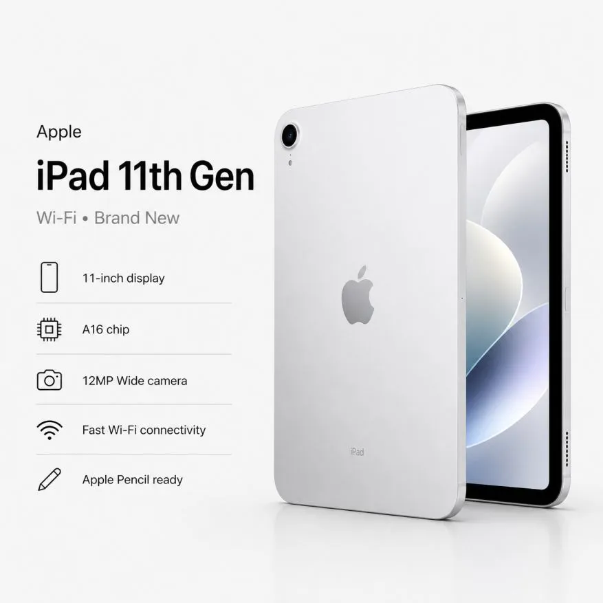 iPad 11th Gen WiFi (Brand New)