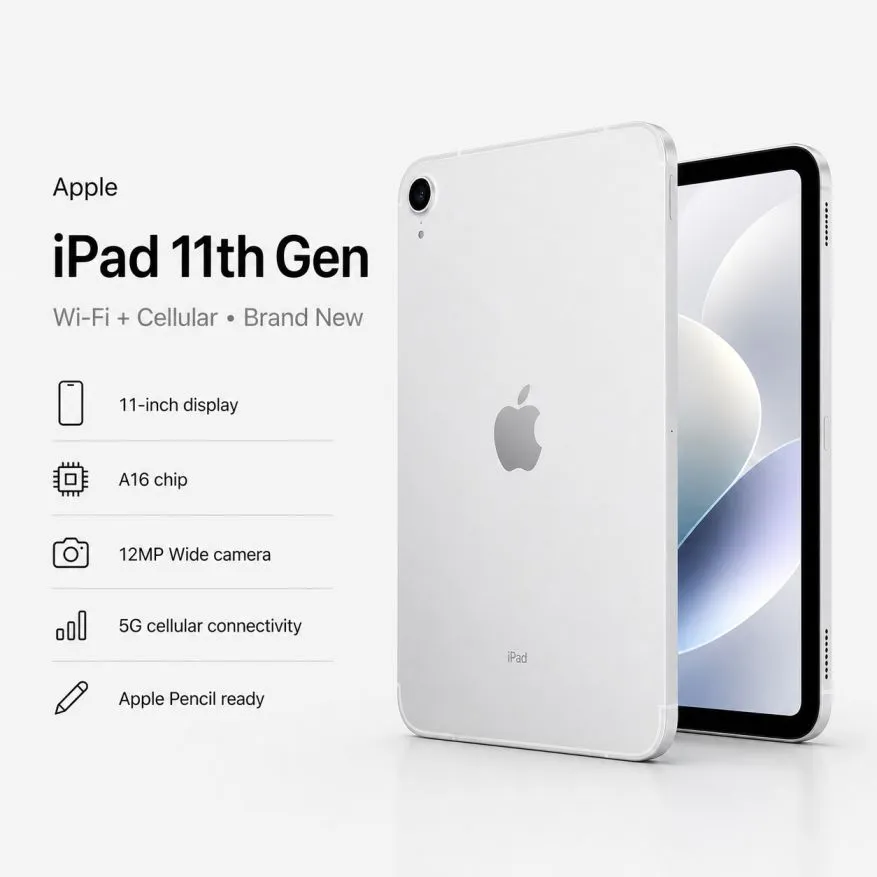 iPad 11th Gen WiFi + Cellular (Brand New)