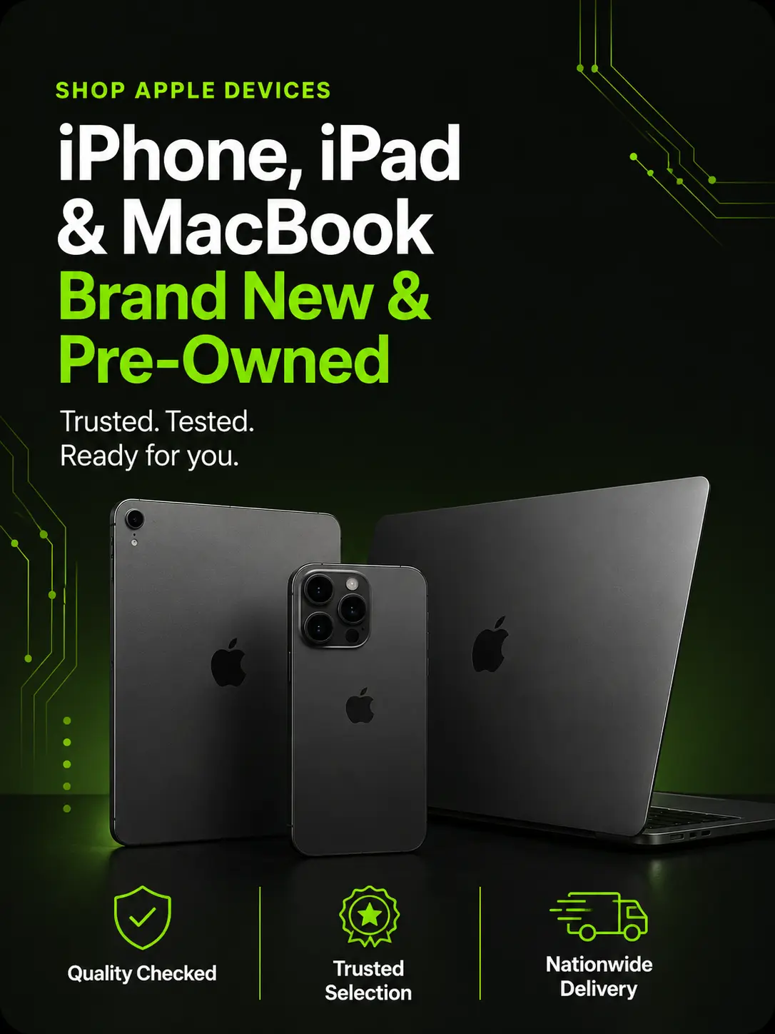 Shop iPhones, iPads, MacBooks and Accessories