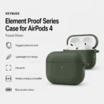 KEYBUDZ Element Proof Series Case for AirPods 4 - Forest Green