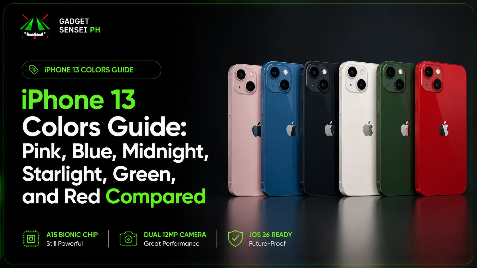 iPhone 13 Colors Guide: Pink, Blue, Midnight, Starlight, Green, and Red Compared